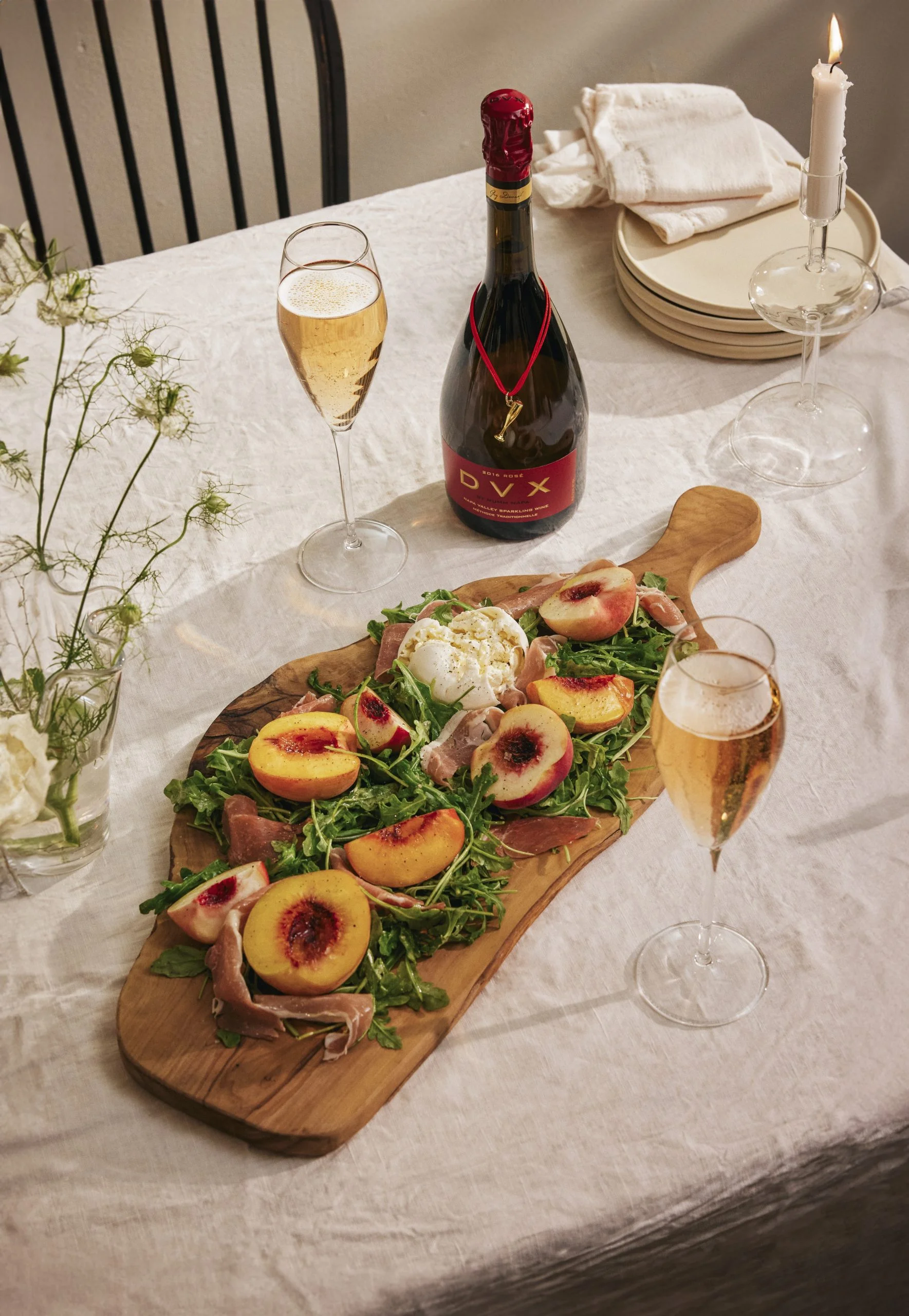 Grilled Peach and Prosciutto Salad