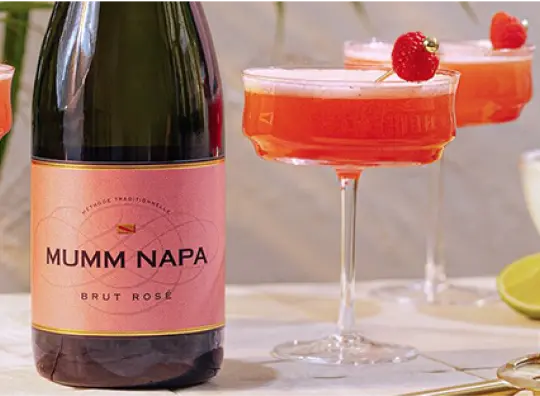 Raspberry Rosé With Mumm Sparkling Brut Rosé