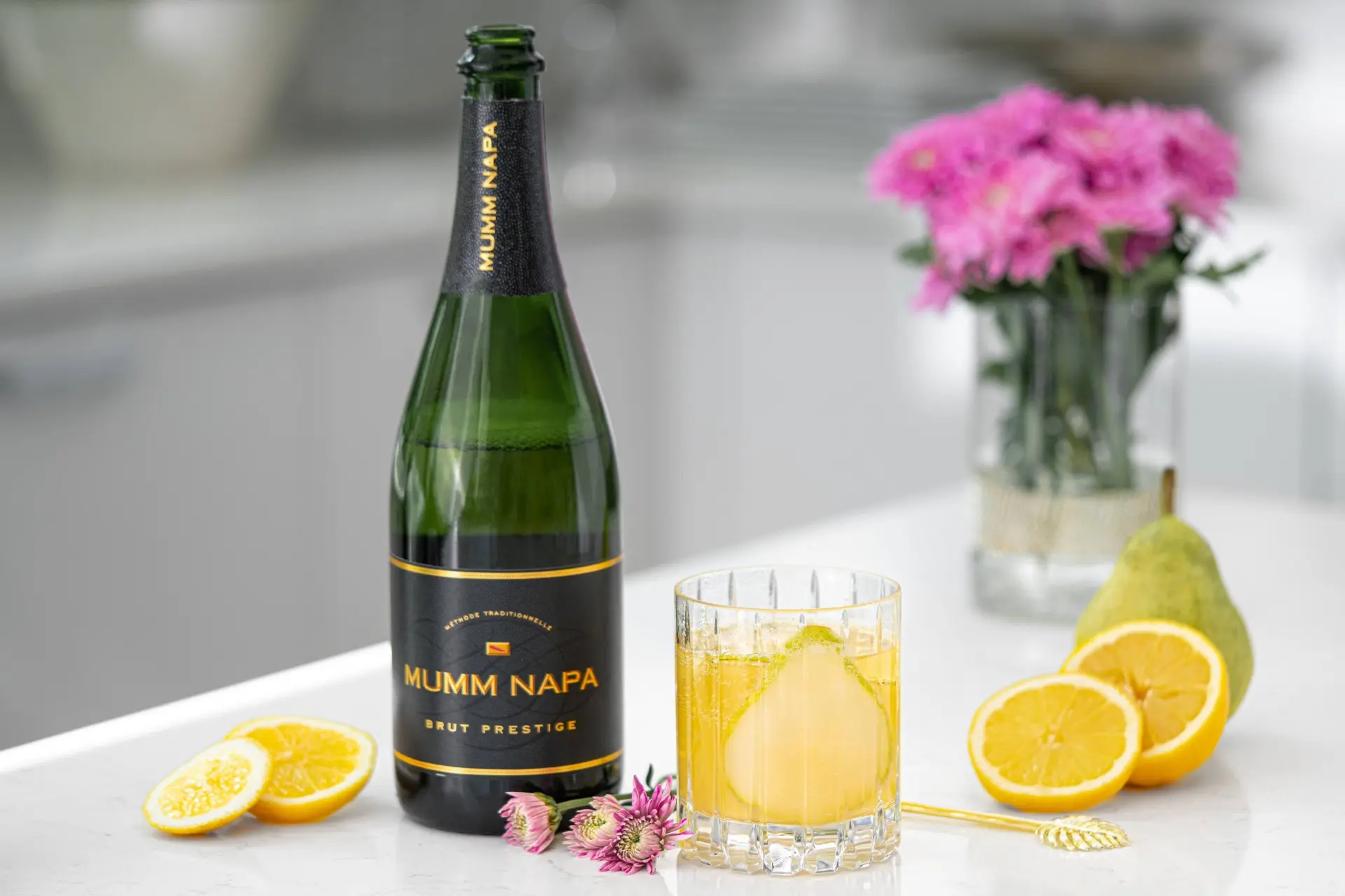 Sparkling Pear With Mumm Sparkling Brut Prestige